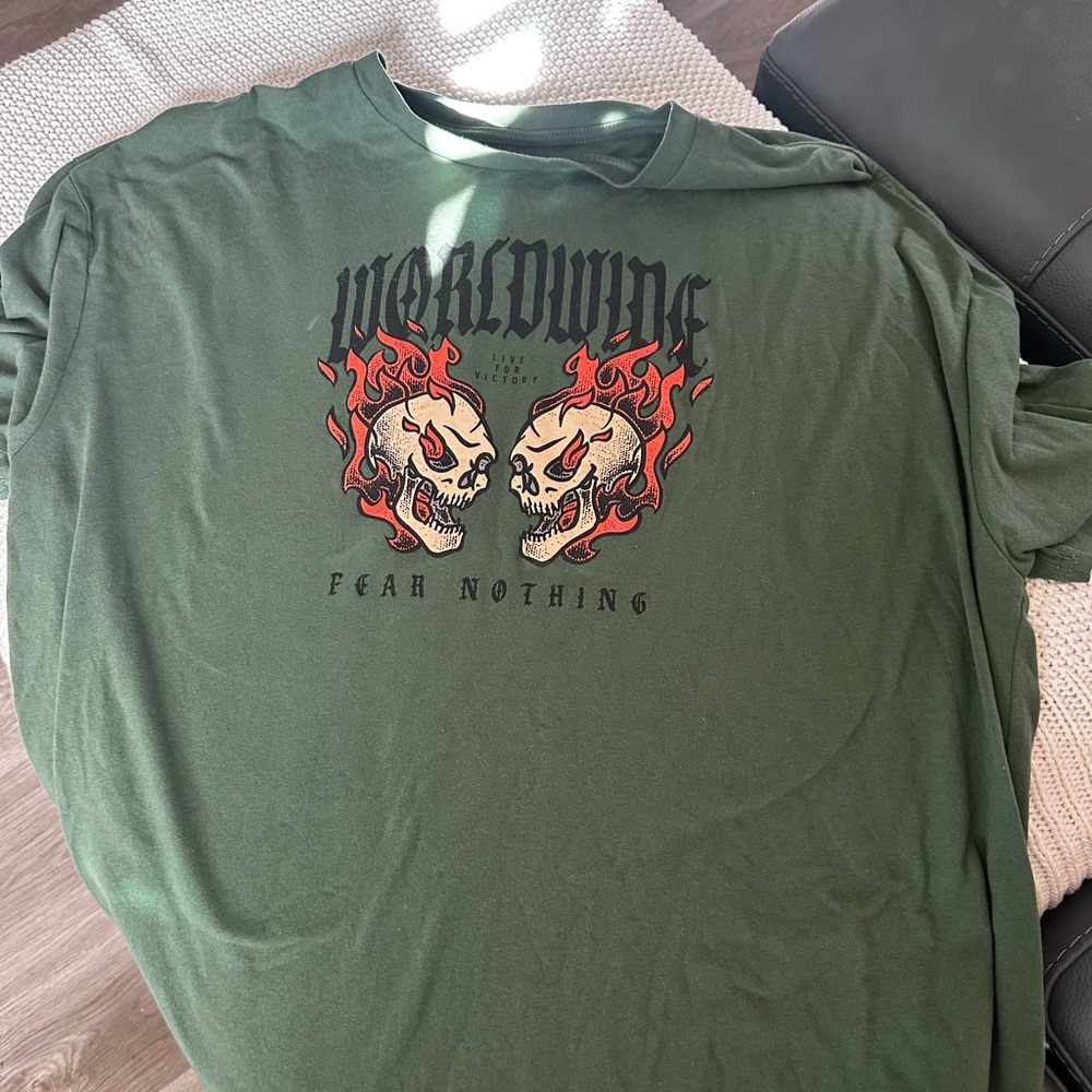Worldwide Green Graphic T-Shirt